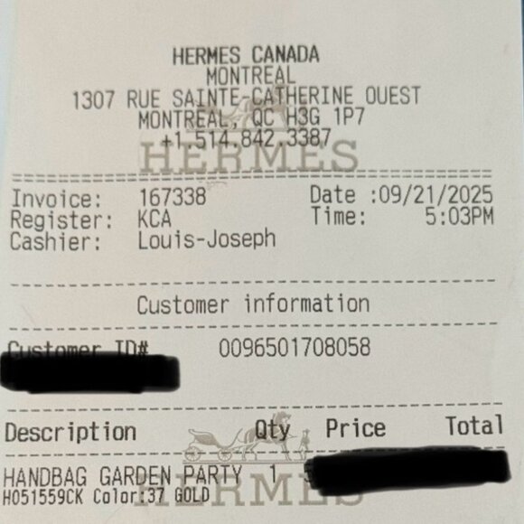 Hermès 2025 Negonda Gold PHW Garden Party 36 Tote Bag - Picture 15 of 16